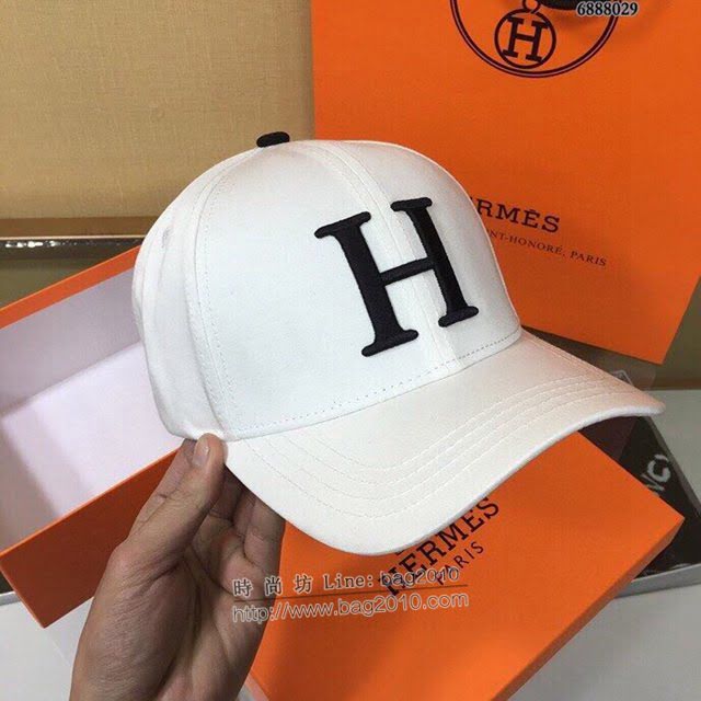 Hermes男士帽子 愛馬仕經典H棒球帽鴨舌帽  mm1029